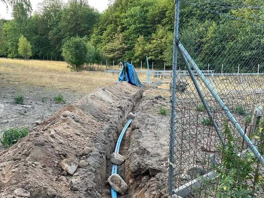 Výkop pro kabel 150 m